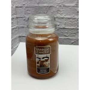 Yankee Candle Salted Caramel Original Scented Large 22 oz Jar Single Wick NEW
